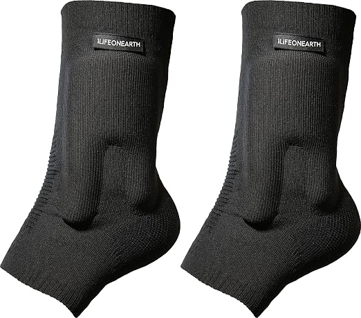 Ice Skate Ankle Pads, Cushioned/Padded Ankle Sleeves used to reduce ankle pain during Ice Skating and Hockey (PAIR)