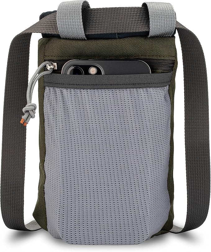 Oso Supply Co - Classic Chalk Bag for Rock Climbing, Bouldering Chalk Bag Bucket with Quick-Clip Belt, Zippered Pockets and Pouch - Perfect Indoor/Outdoor Rock Climbing Gear Equipment