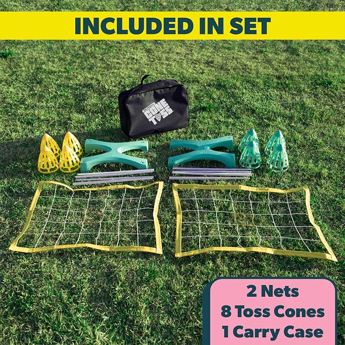 The Original Cone Toss Outdoor Target Tossing Outdoor Game | A New Twist on Cornhole and Bean Bag Toss Games | Perfect for Family, Friends, BBQs, & Tailgates | Fun for all Ages, 8 and Up